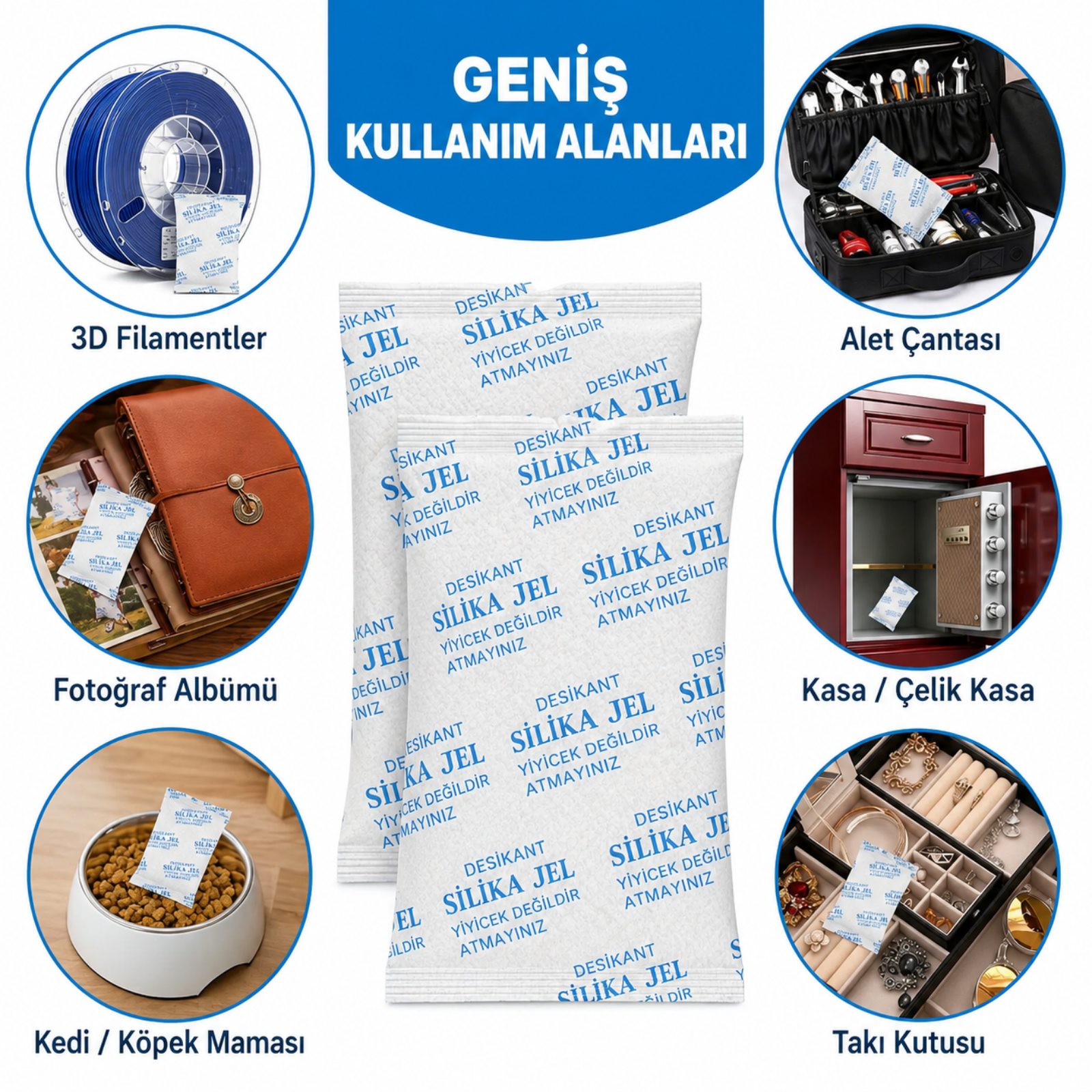 10 Gr Silika Jel Nem Alıcı Paket - 50 adet