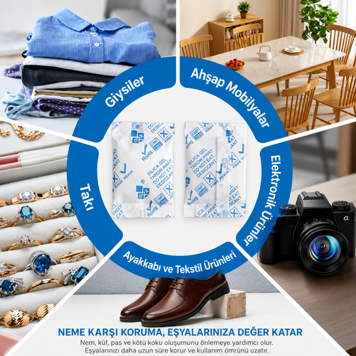 10 Gr Silika Jel Nem Alıcı Paket - 50 adet